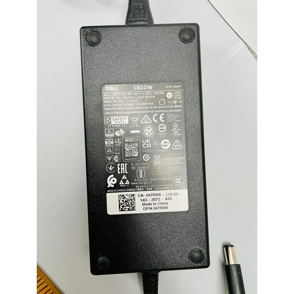 DELL LA180PM180 19.5V 9.23A 180W Genuine Original AC Power Adapter Charger